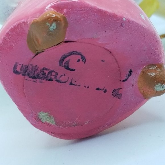 Vintage Christmas Ornament Fairy Gnome Ceramic Unieboek Gorham Danish 1979 Xmas - Picture 8 of 11